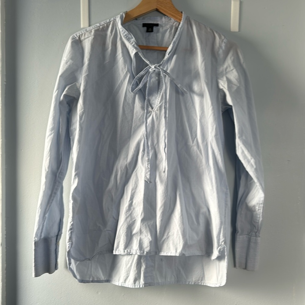 Ann Taylor tie neck shirt